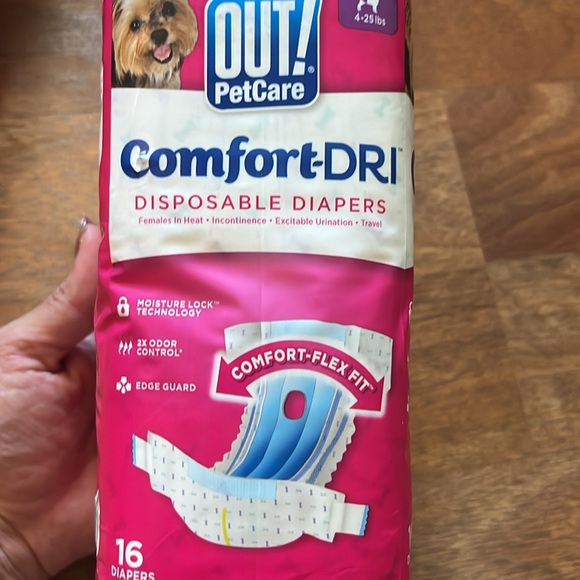 2 packs of OUT! Petcare comfort-dri disposable diapers for female dogs - Picture 8 of 11